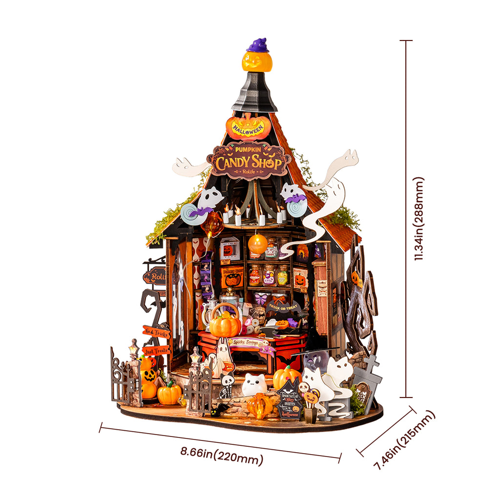 Rolife Haunted Candy House – DIY Miniature House Kit