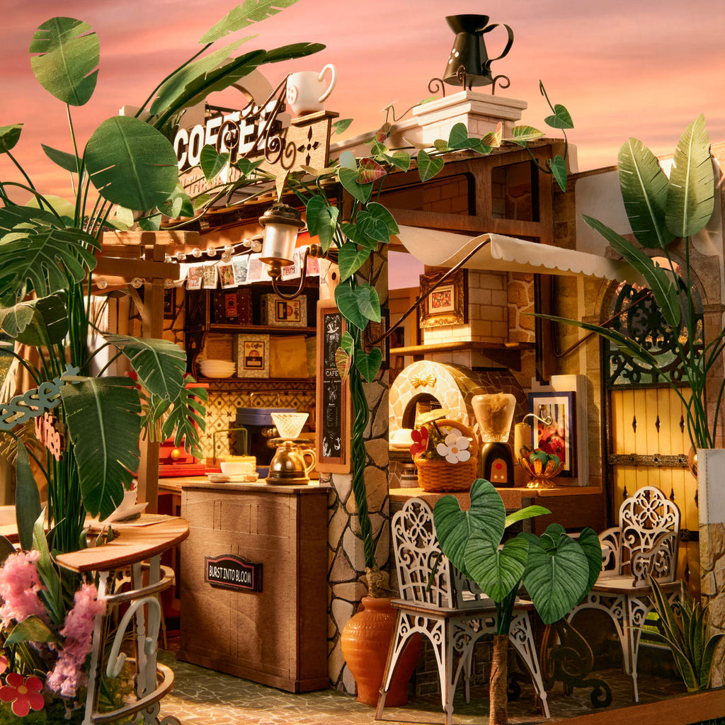 Rolife Leafree Café – DIY Miniature House Kit