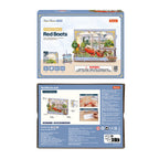 Rowood Red Boats Wall Art – 3D Wooden Puzzle Kit