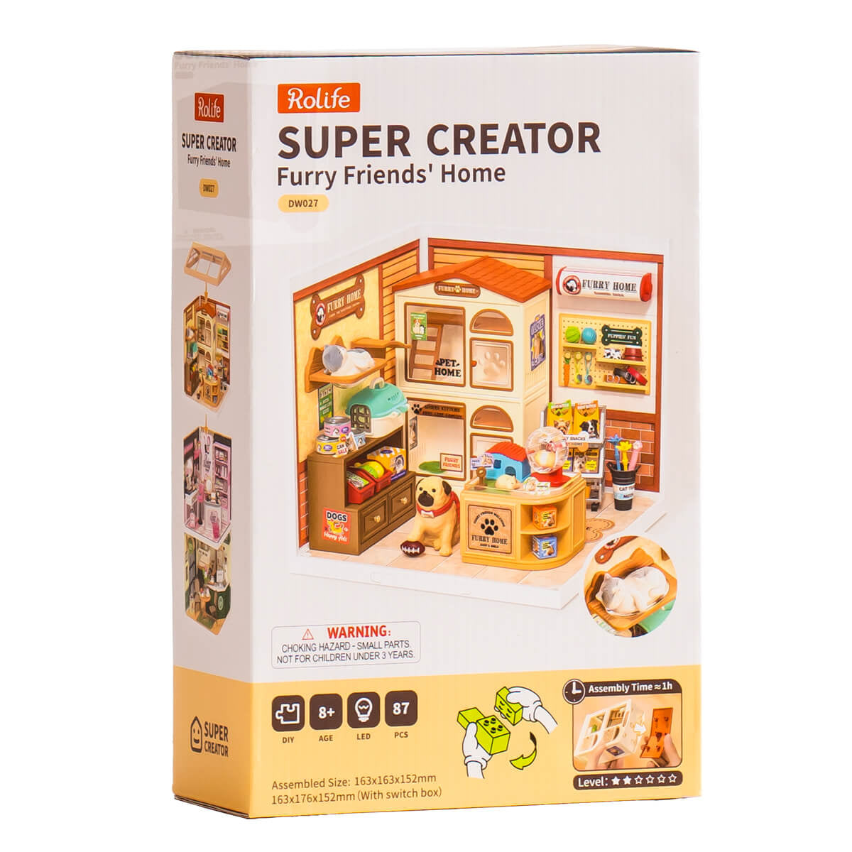 Furry Friends' Home – DIY Miniature Dollhouse Kit