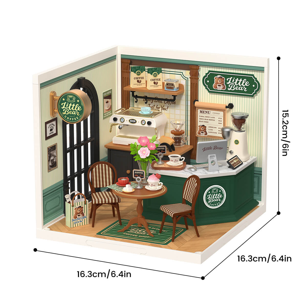 Rolife Perfect Romance Cafe – DIY Miniature House Kit