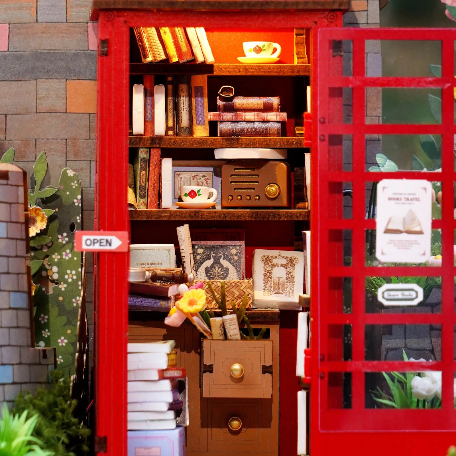 Cherry Blossom Book Booth – DIY Book Nook Kit