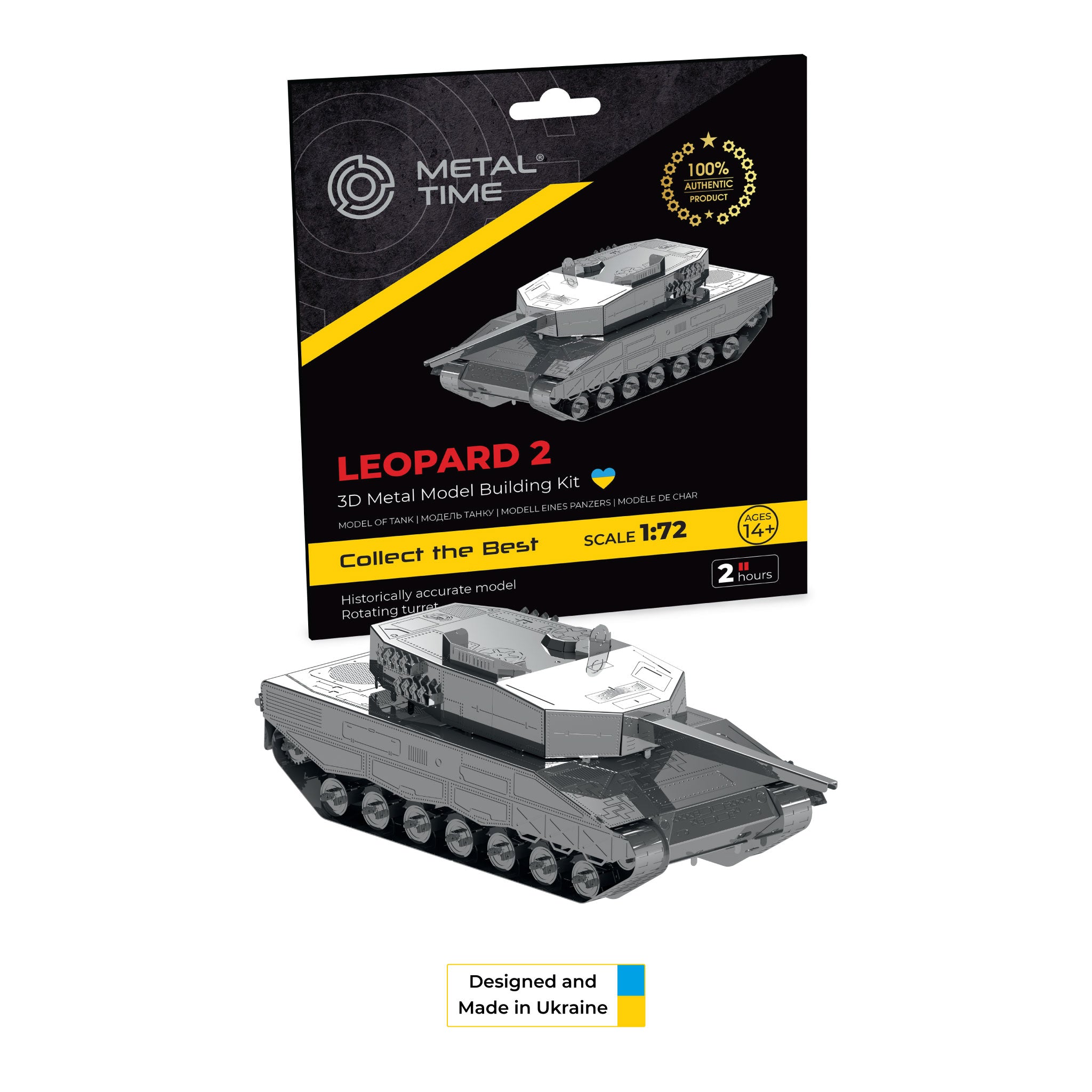 Metal Time Leopard 2 Tank – DIY Metal Model Kit