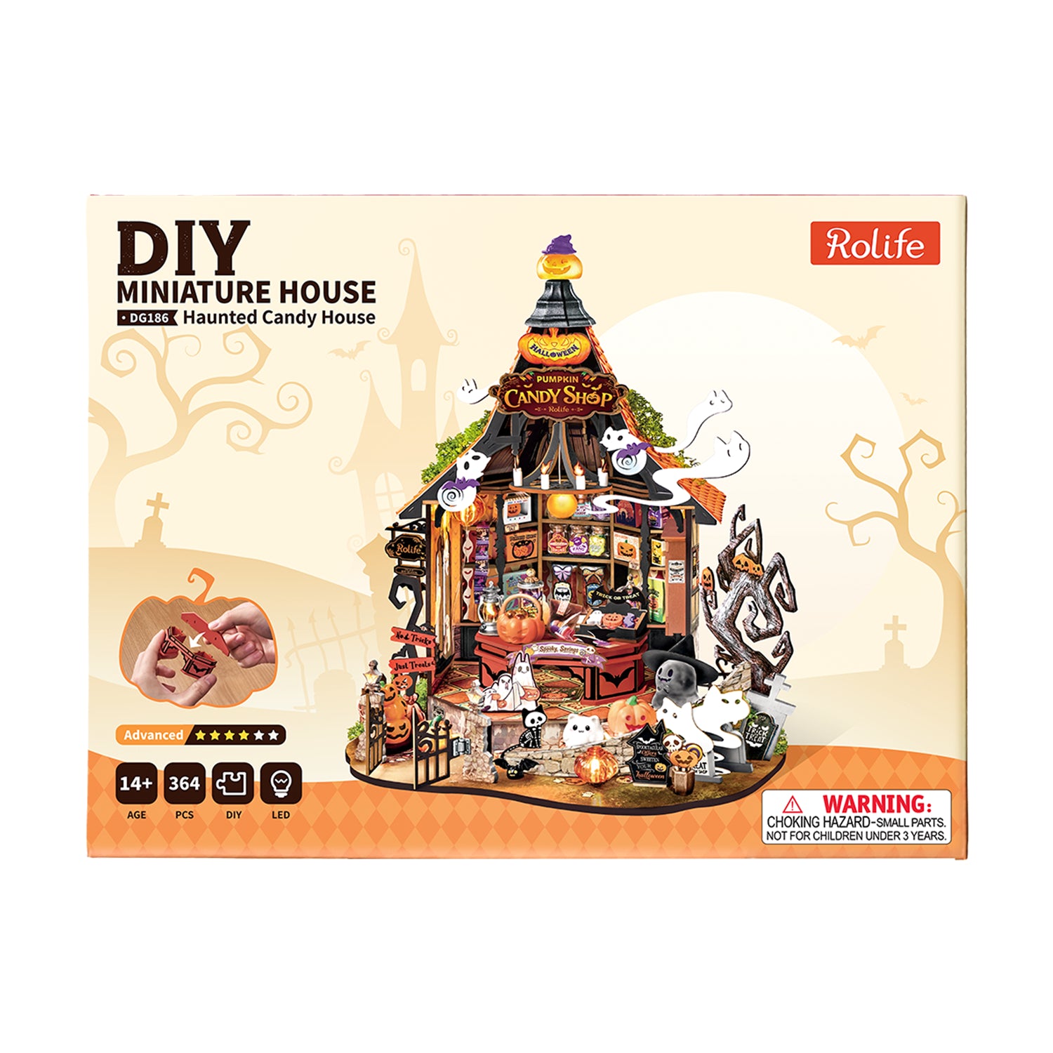 Rolife Haunted Candy House – DIY Miniature House Kit