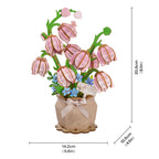 Rowood Pink Lily of the Valley – 3D Wooden Puzzle Kit