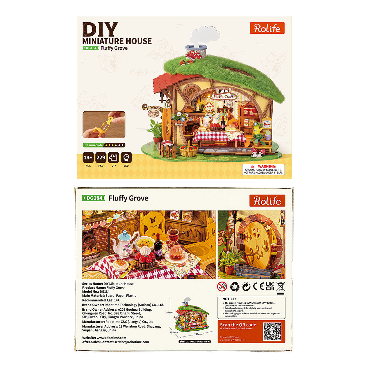 Rolife Fluffy Grove – DIY Miniature House Kit