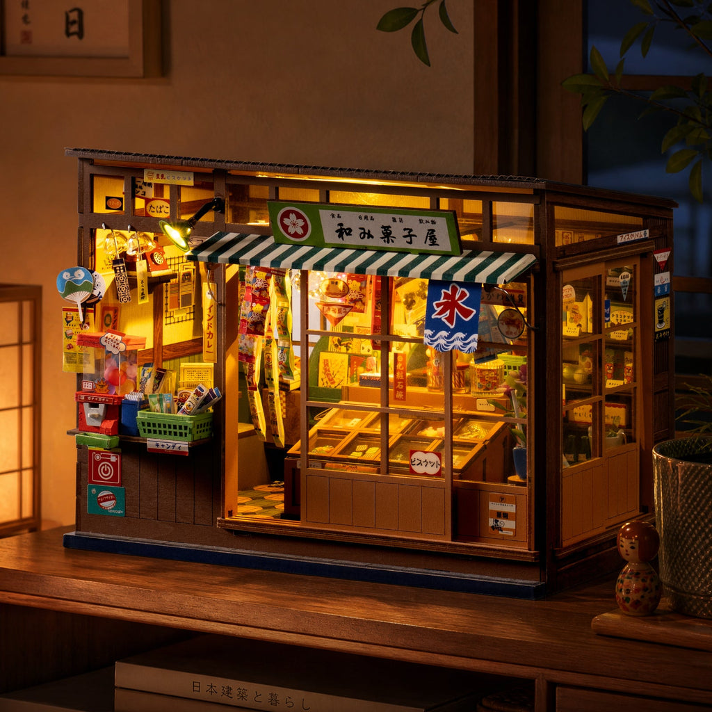 Rolife Nostalgic Corner Shop – DIY Book Nook Kit