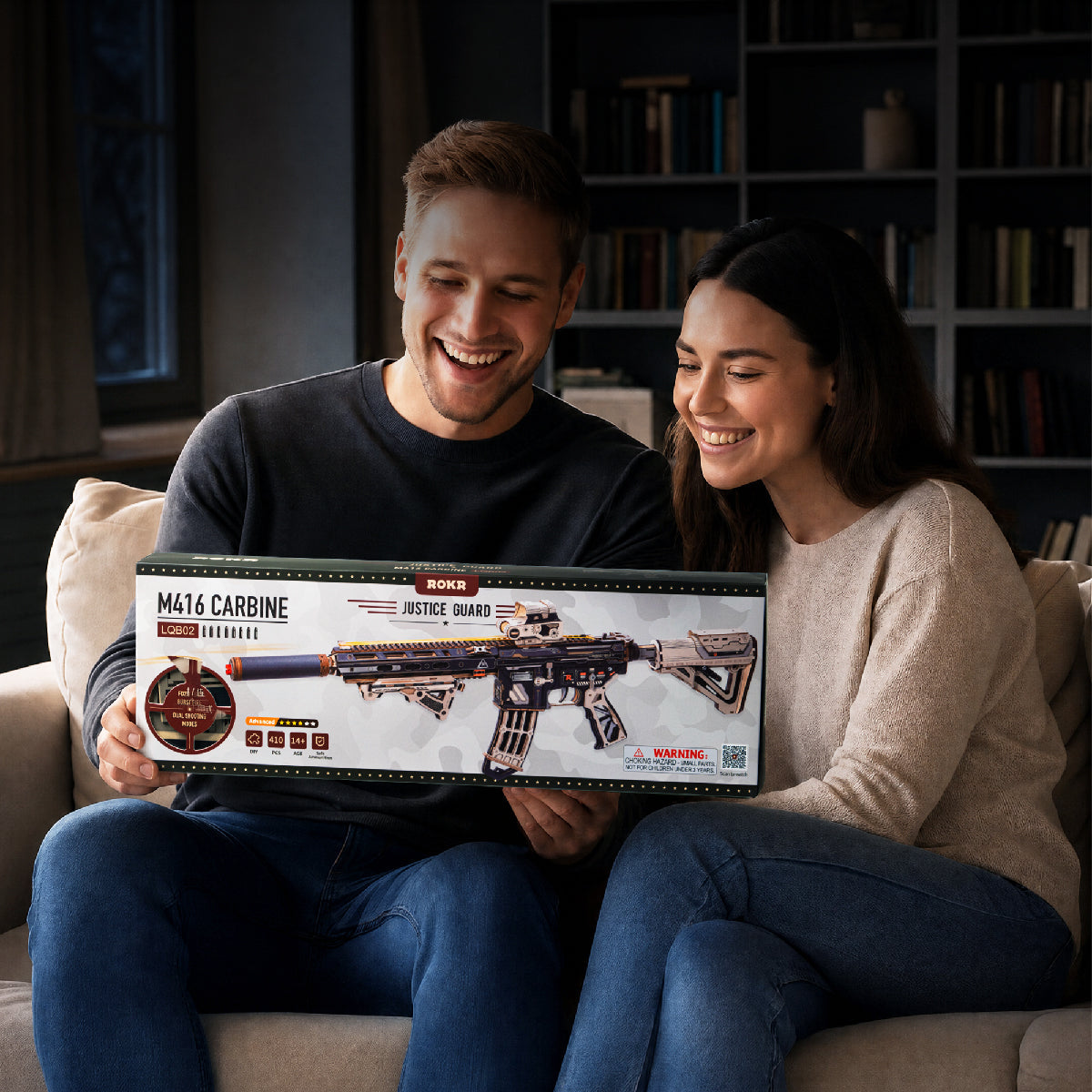 Rokr M416 Carbine – DIY Mechanical Model Kit