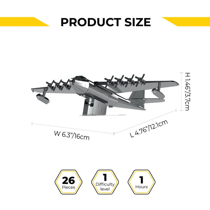 Metal Time Spruce Goose Hughes H-4 Hercules - DIY Metal Model Kit
