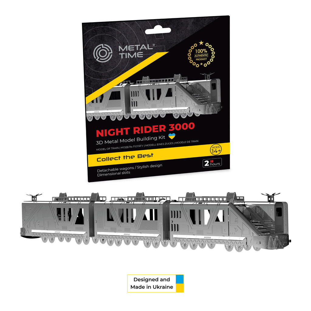 Metal Time Night Rider 3000 Armoured Train – DIY Metal Model Kit