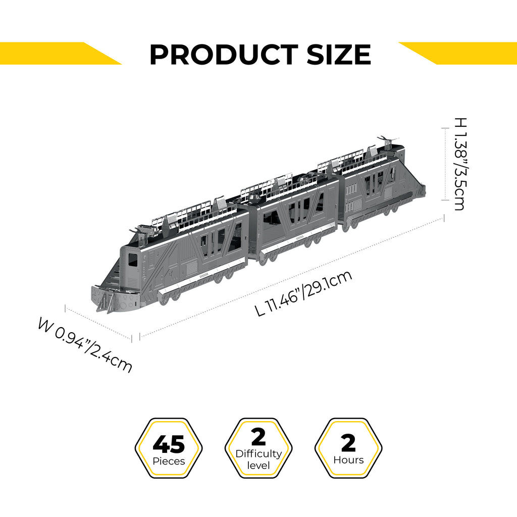 Metal Time Night Rider 3000 Armoured Train – DIY Metal Model Kit