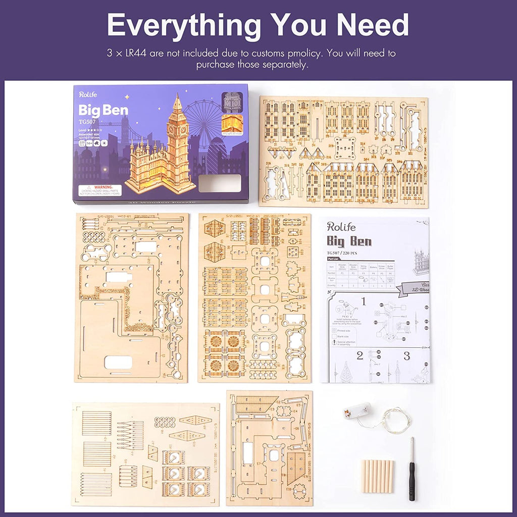 Big Ben – Wooden Architecture Model Kit