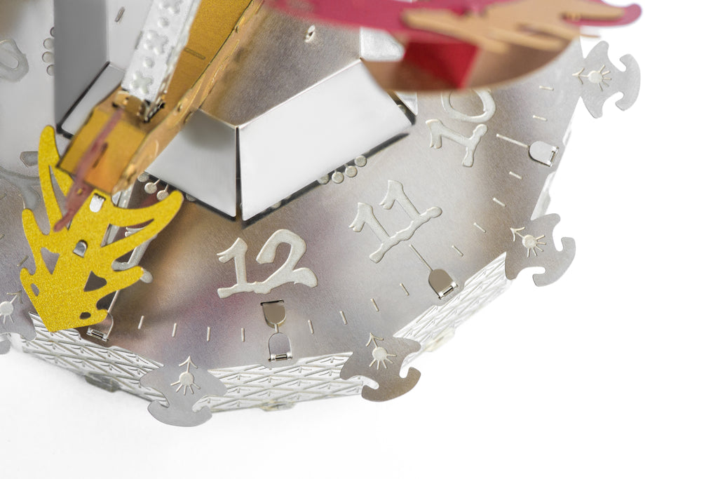 Metal Time Sun Chaser Dragon Style Desk Clock - DIY Metal Model Kit