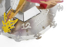 Metal Time Sun Chaser Dragon Style Desk Clock - DIY Metal Model Kit