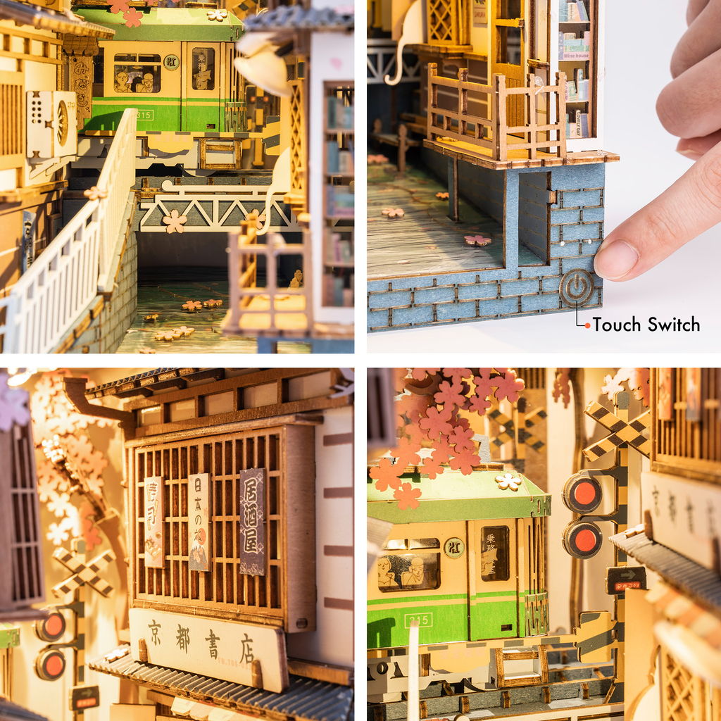 Book Nook Library Series – DIY Miniature Kit (4 Styles)