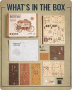 Stagecoach Music Box – Wooden Model Kit