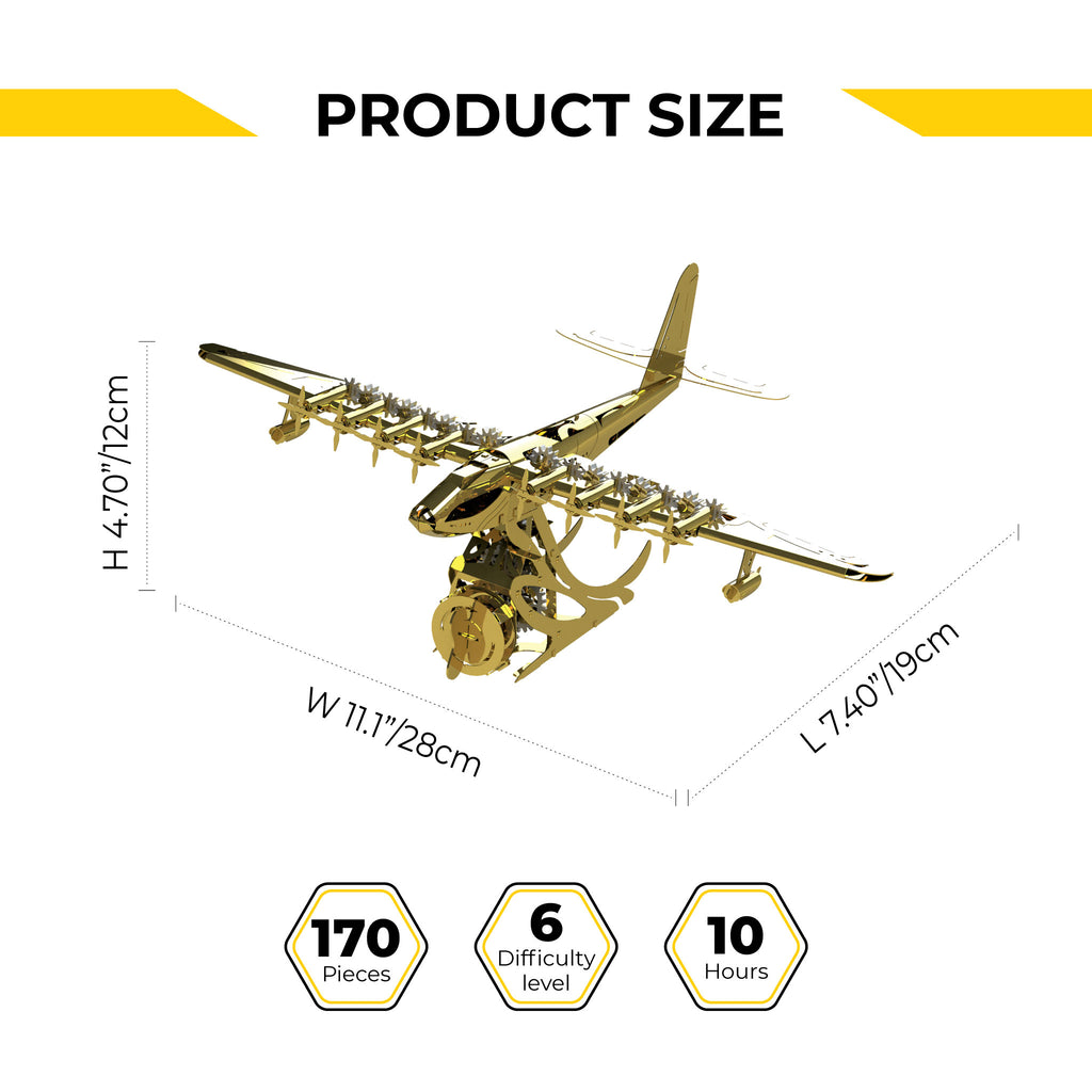 Metal Time Celestial Hughes H-4 Hercules Aurum Wings - DIY Metal Model Kit