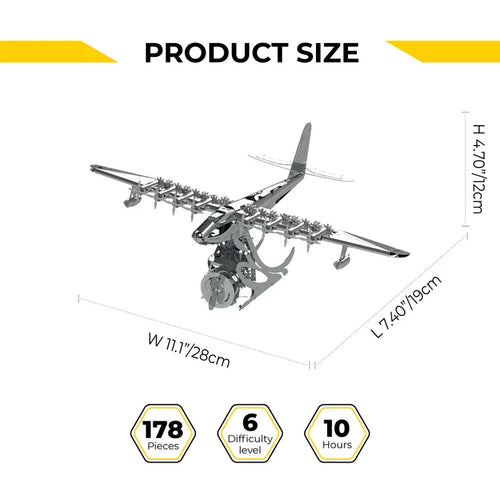 Metal Time Celestial Hughes H-4 Hercules - DIY Metal Model Kit