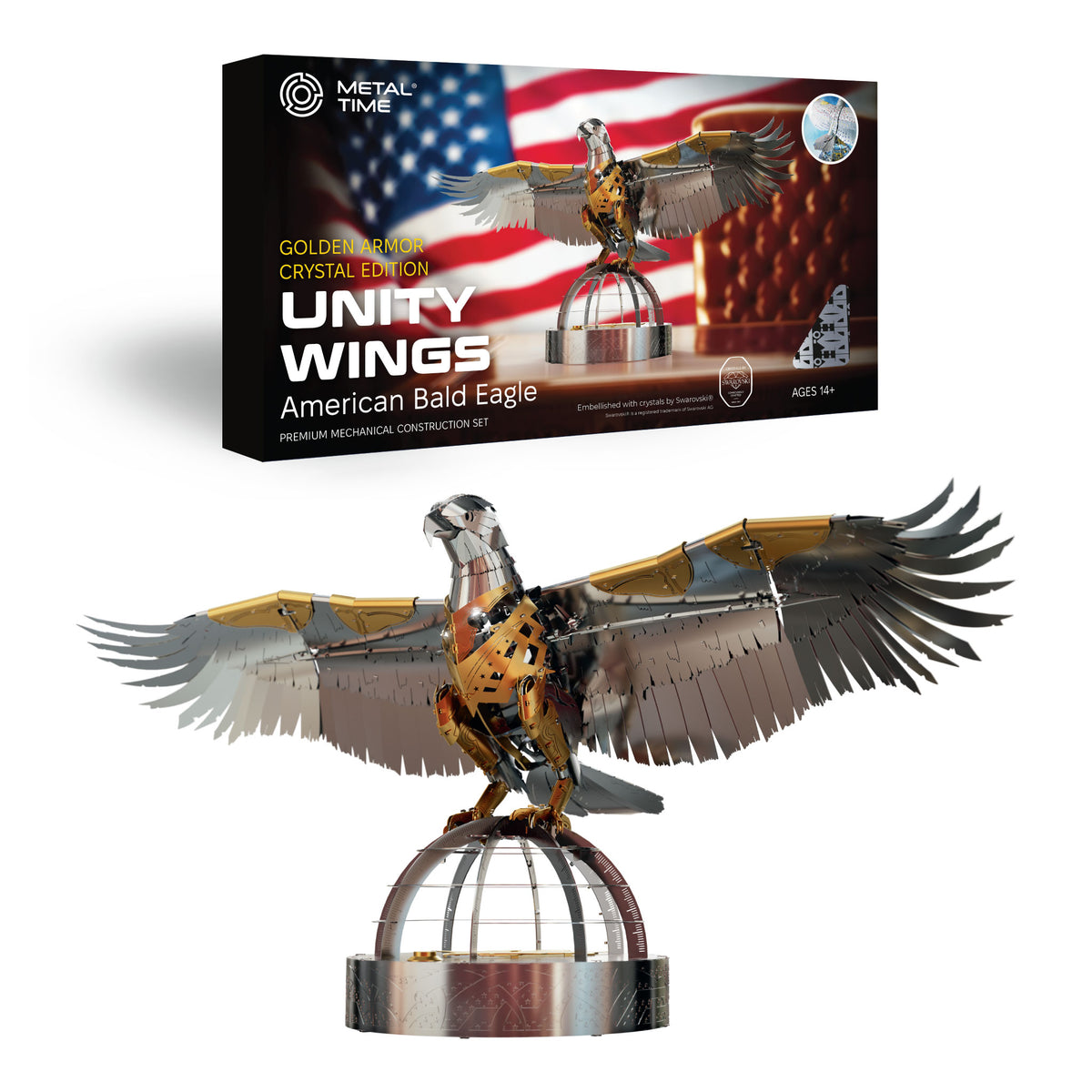 Metal Time Unity Wings Golden Armor Crystal Edition - DIY Metal Model Kit