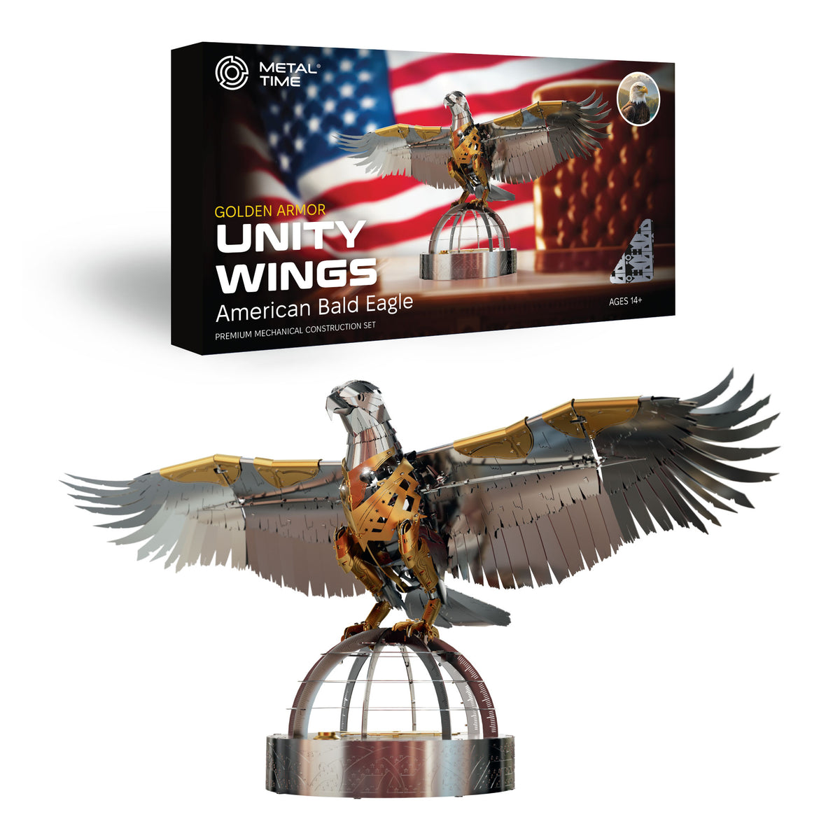 Metal Time Unity Wings Golden Armor - DIY Metal Model Kit
