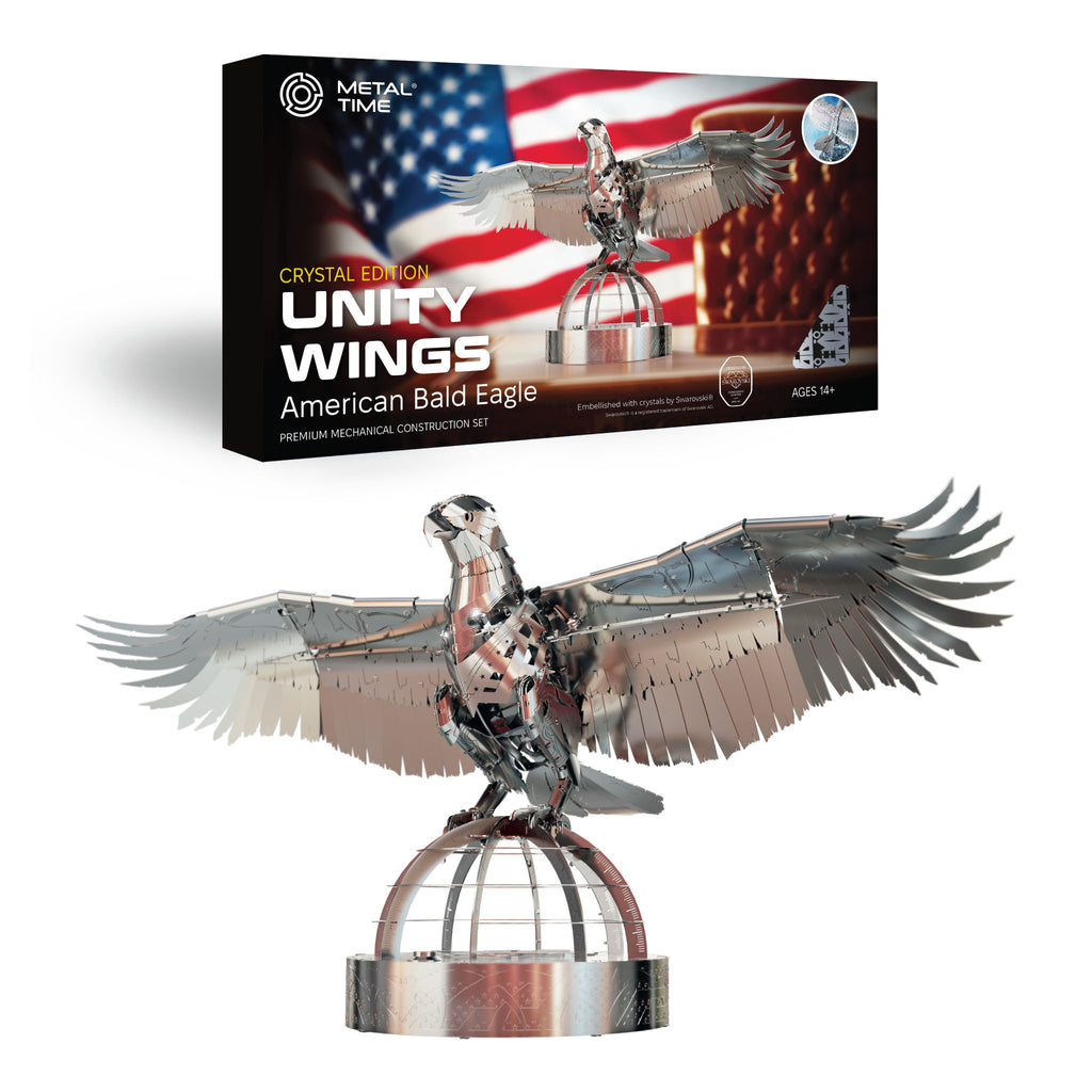 Metal Time Unity Wings Silver Armor Crystal Edition - DIY Metal Model Kit