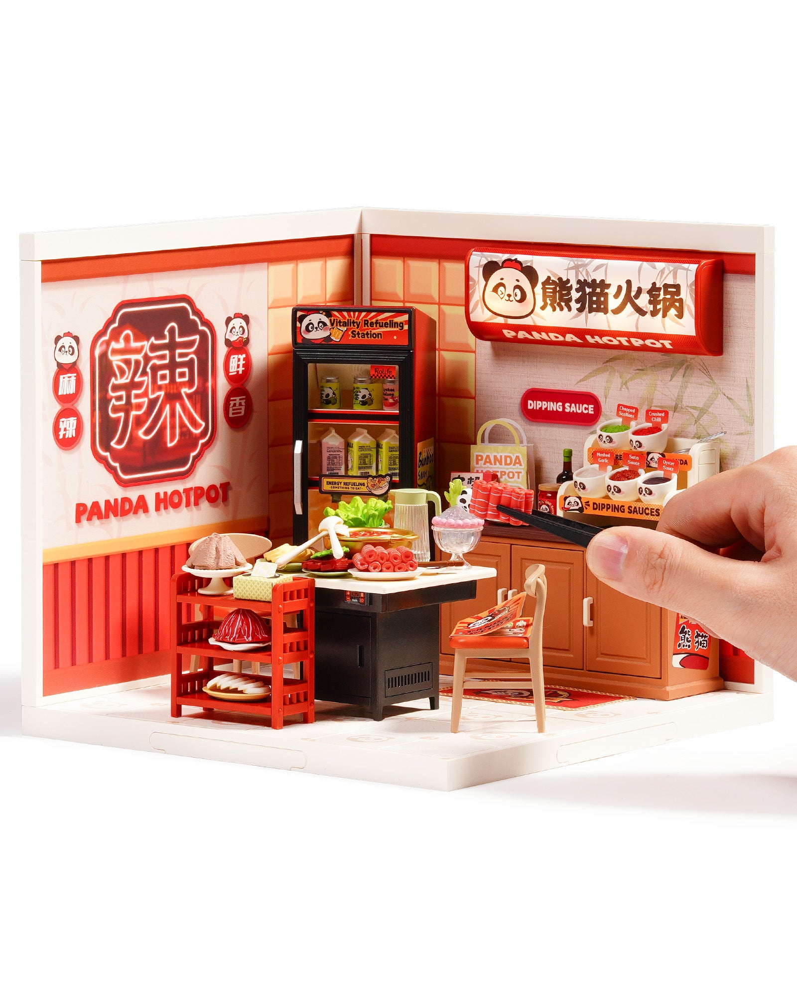 Panda Hot Pot Restaurant – DIY Miniature House Kit
