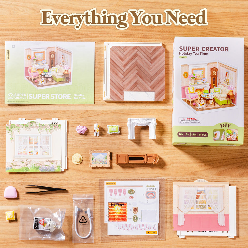 Countryside Mini House Collection – DIY Miniature House Kit (3 Designs)