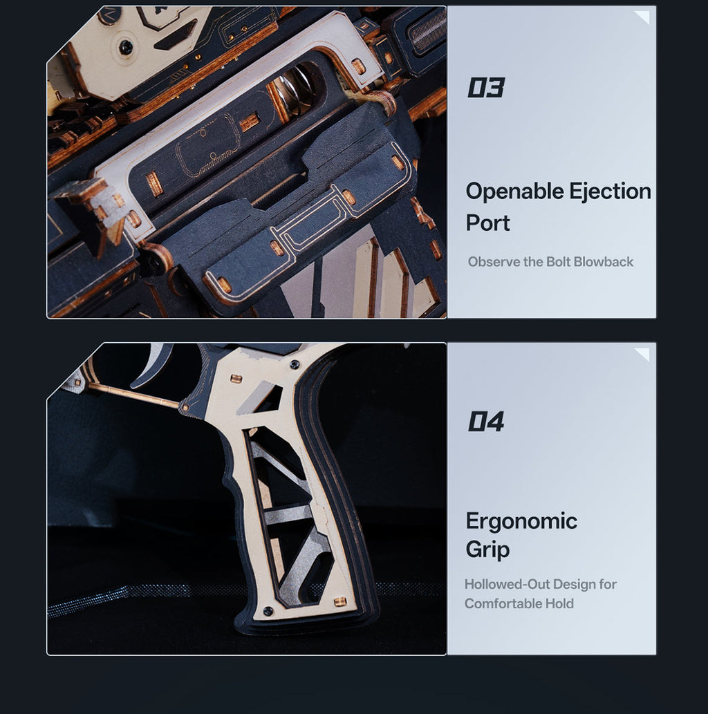 Rokr M416 Carbine – DIY Mechanical Model Kit