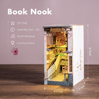 Book Nook Library Series – DIY Miniature Kit (4 Styles)