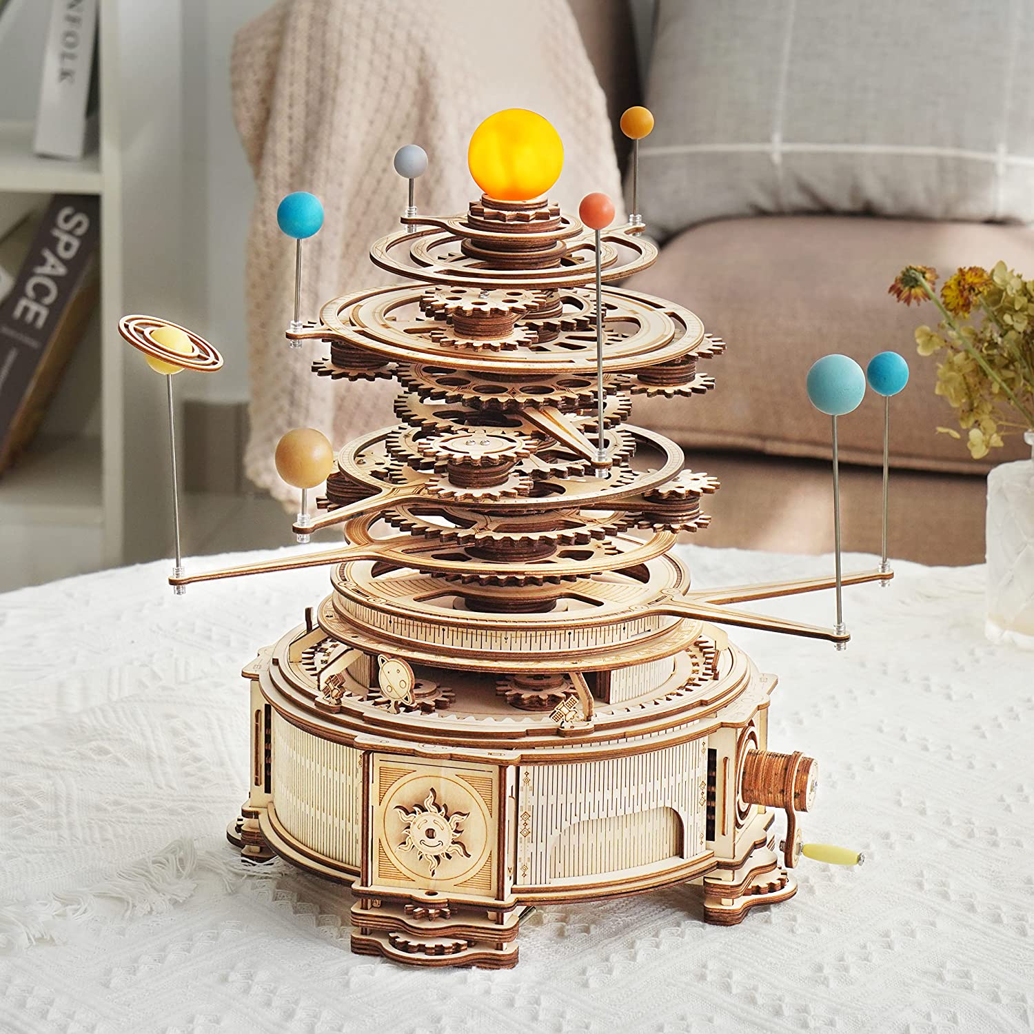 Mechanical Orrery – 3D Wooden Model Kit