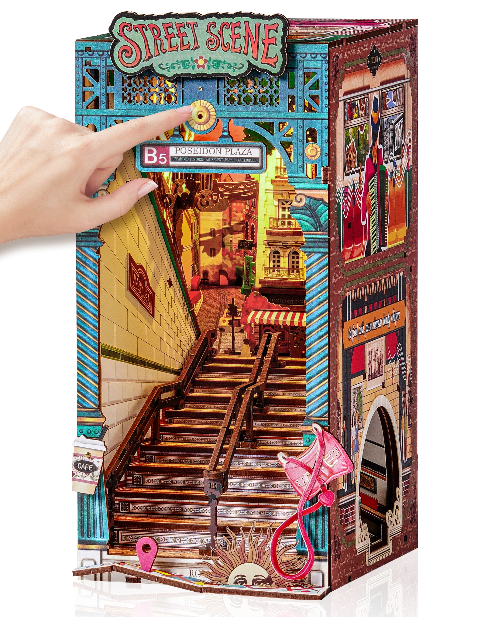 Urban Street Subway Book Nook – DIY Model Kit