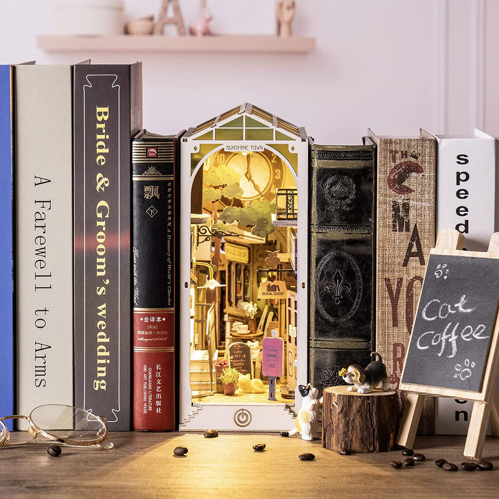 Book Nook Library Series – DIY Miniature Kit (4 Styles)