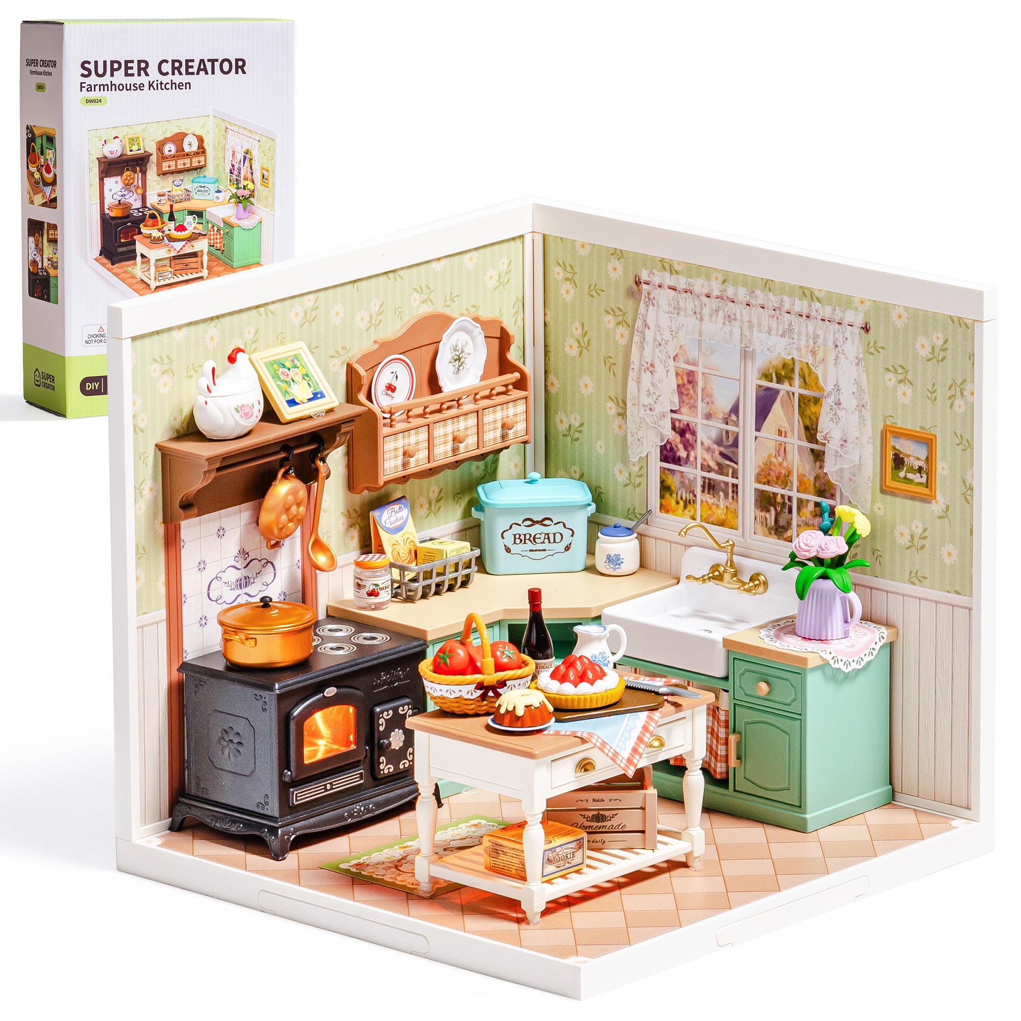 Countryside Mini House Collection – DIY Miniature House Kit (3 Designs)