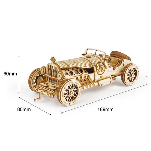 Vintage Racing Car – 3D Wooden Model Kit