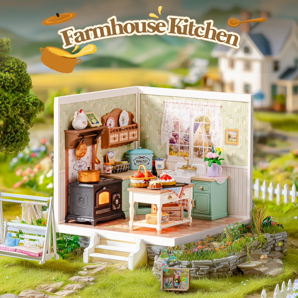 Countryside Mini House Collection – DIY Miniature House Kit (3 Designs)