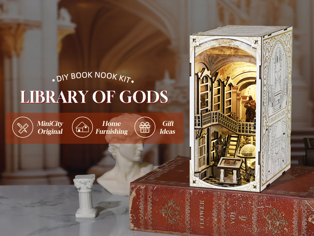 The Library of Gods - DIY Book Nook Kit