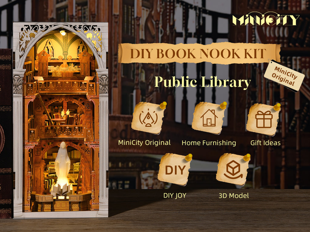 Public Library - DIY Book Nook Kit