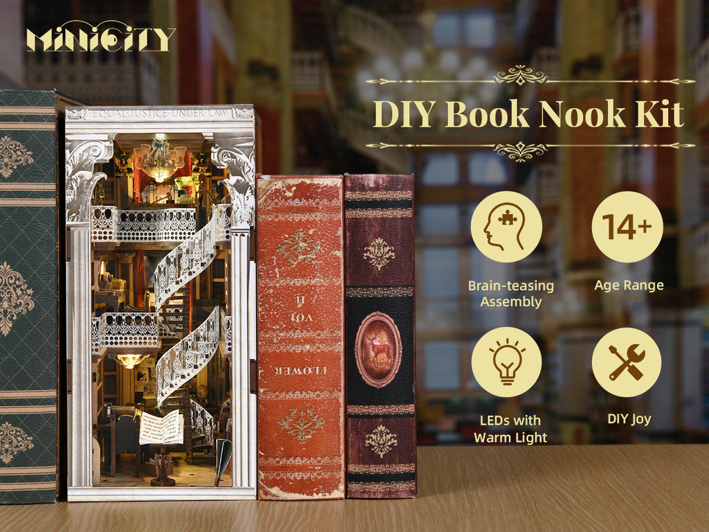 Law Library - DIY Book Nook Kit