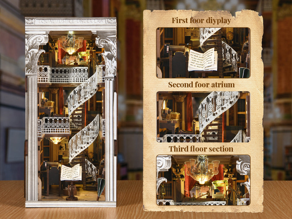Law Library - DIY Book Nook Kit