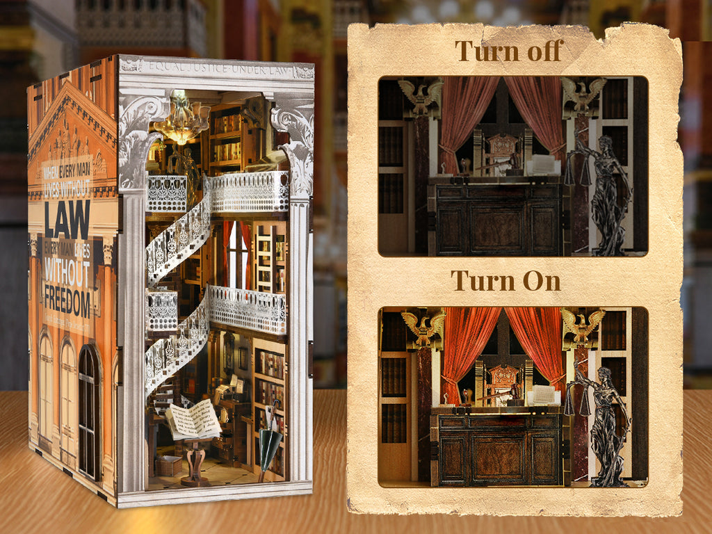 Law Library - DIY Book Nook Kit