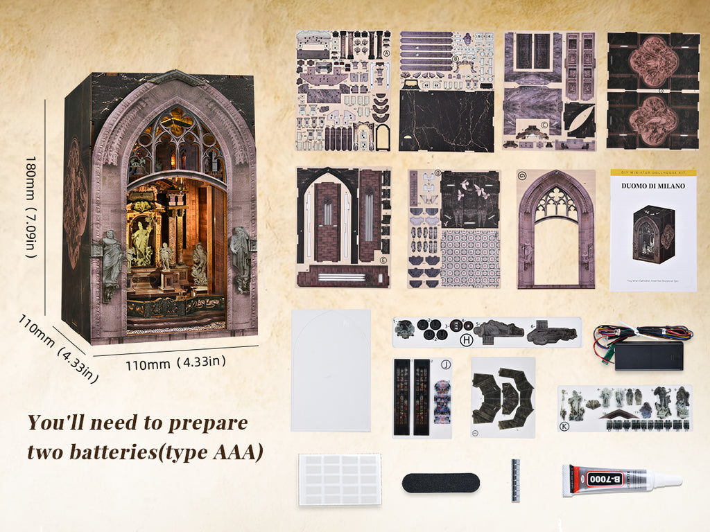 Duomo di Milano - DIY Book Nook Kit