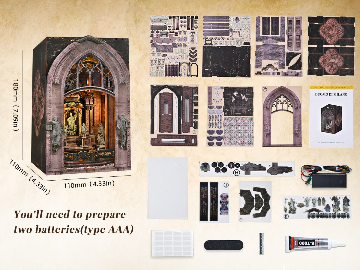Duomo di Milano - DIY Book Nook Kit