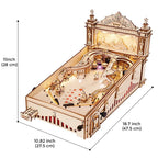 3D Wooden Pinball Machine Model Kit