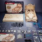 3D Wooden Pinball Machine Model Kit