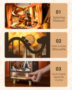 Sunset Carnival Music Box – DIY Mechanical Model Kit