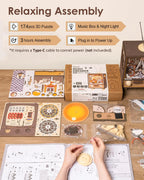 Sunset Carnival Music Box – DIY Mechanical Model Kit