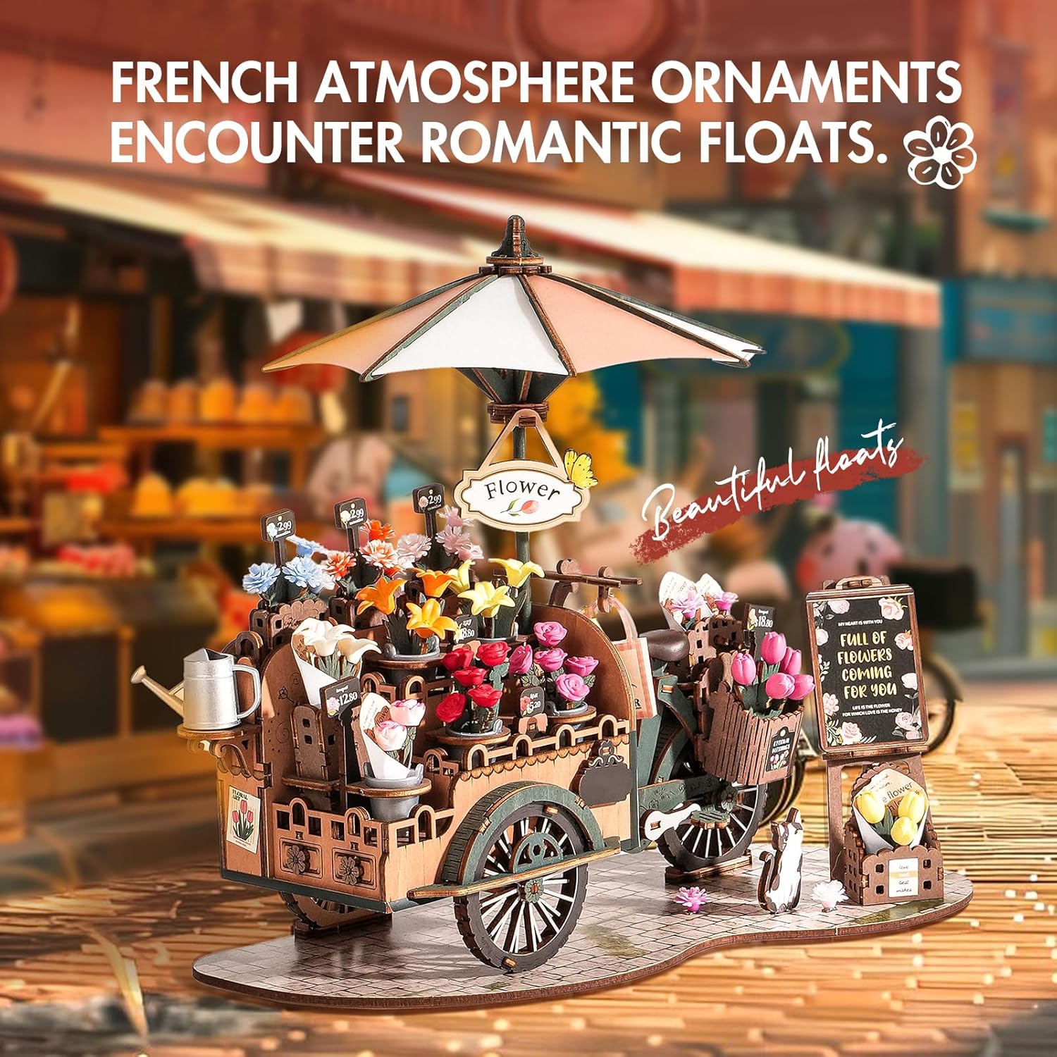 Blossom Cart – Wooden Model Kit
