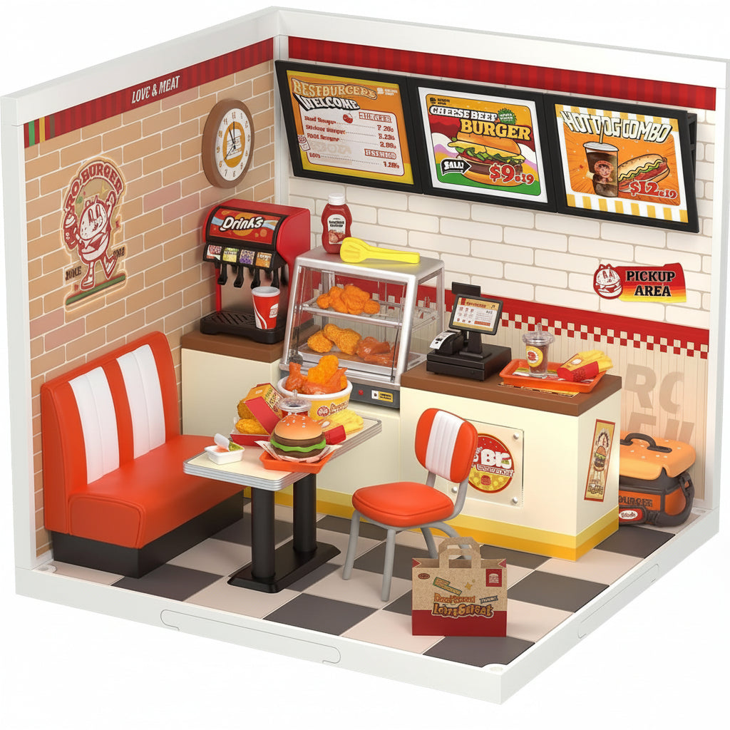 Yum Yum Burgers – DIY Miniature House Kit