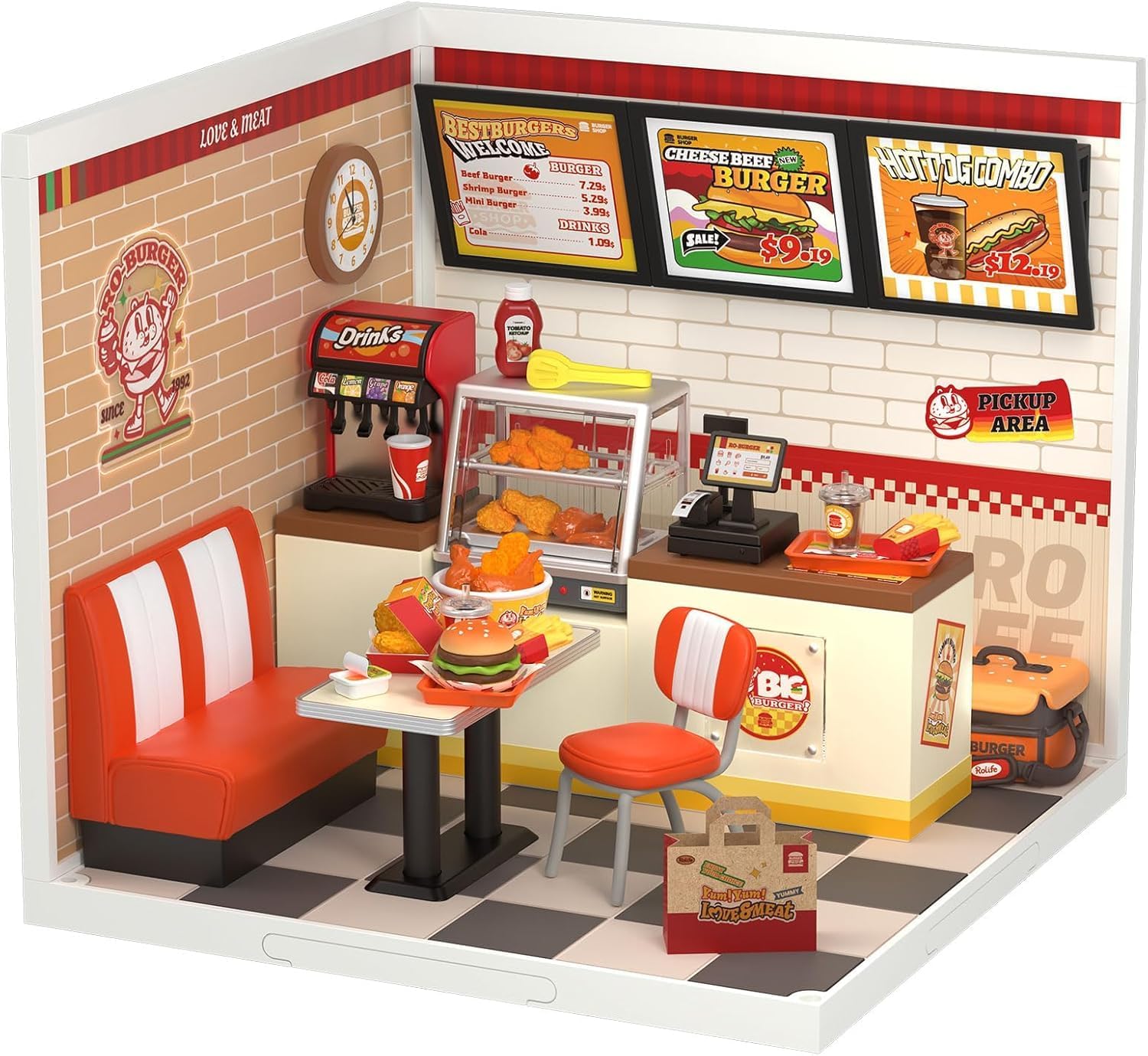 Yum Yum Burgers – DIY Miniature House Kit