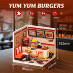 Yum Yum Burgers – DIY Miniature House Kit